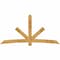 Ekena Millwork Alberta Rough Sawn Timber Gable Bracket, Western Red Cedar, 108"W x 54"H x 6"D x 6"F, 12/12 Pitch GBW108X54X0606ALB00RWR - alternate 1